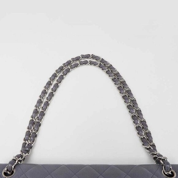 Chanel Purple Quilted Lambskin Leather Classic Maxi Double Flap Bag - Picture 5 of 9